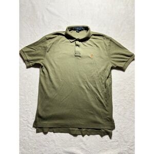 Polo By Ralph Lauren Army Green Short Sleeve Polo Shirt Mens Size Medium